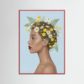 Red Wood Orchid Woman Portrait