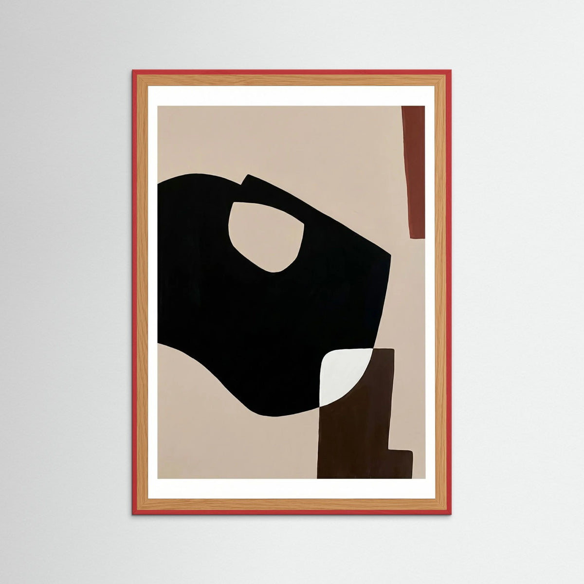 Red Wood Organic Abstraction