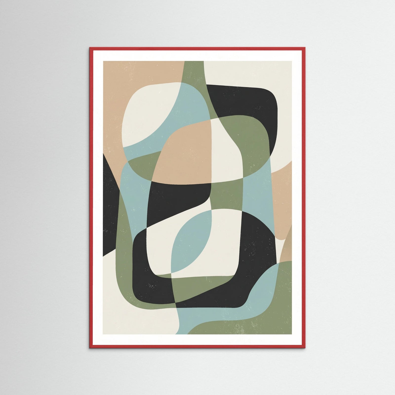 Red Wood Organic Abstraction