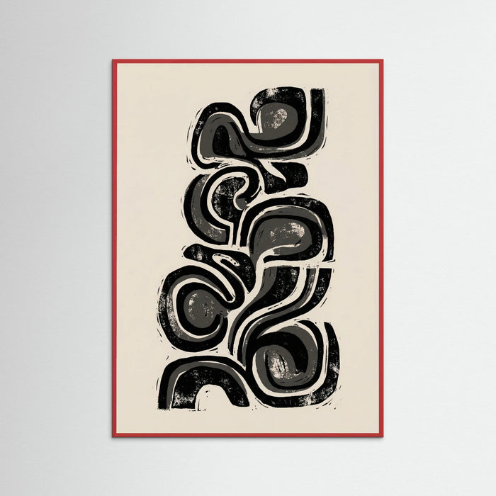 Red Wood Organic Abstraction