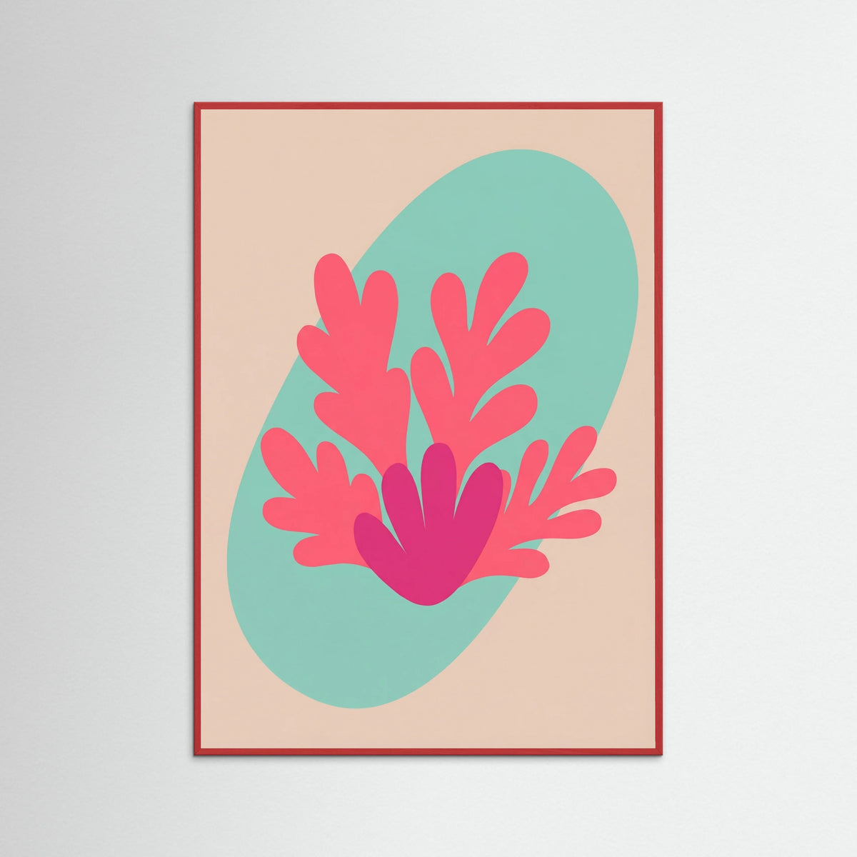 Red Wood Organic Cutout Forms