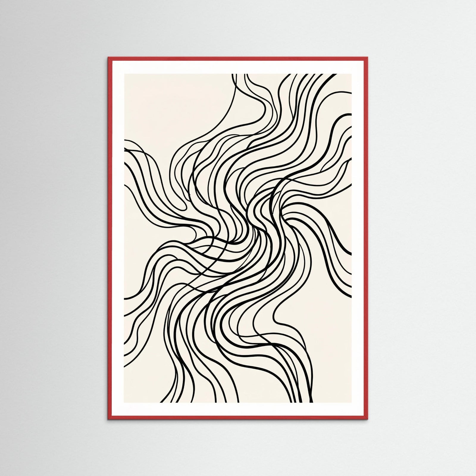 Red Wood Organic Flow Black