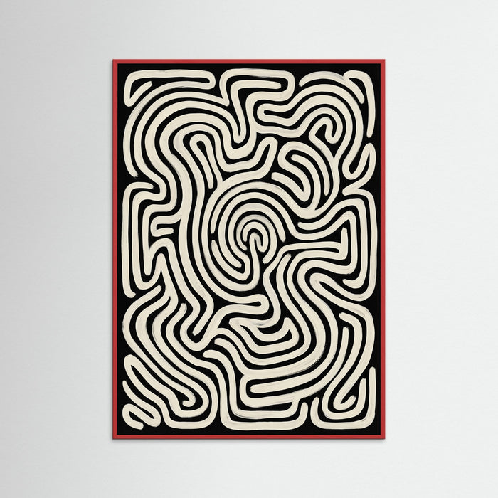 Red Wood Organic Flow Black