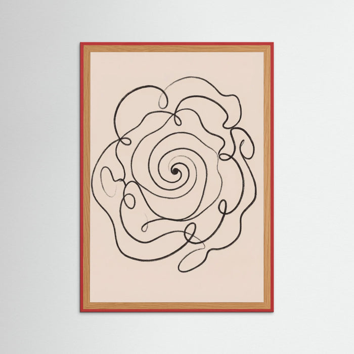 Red Wood Organic Flow Black