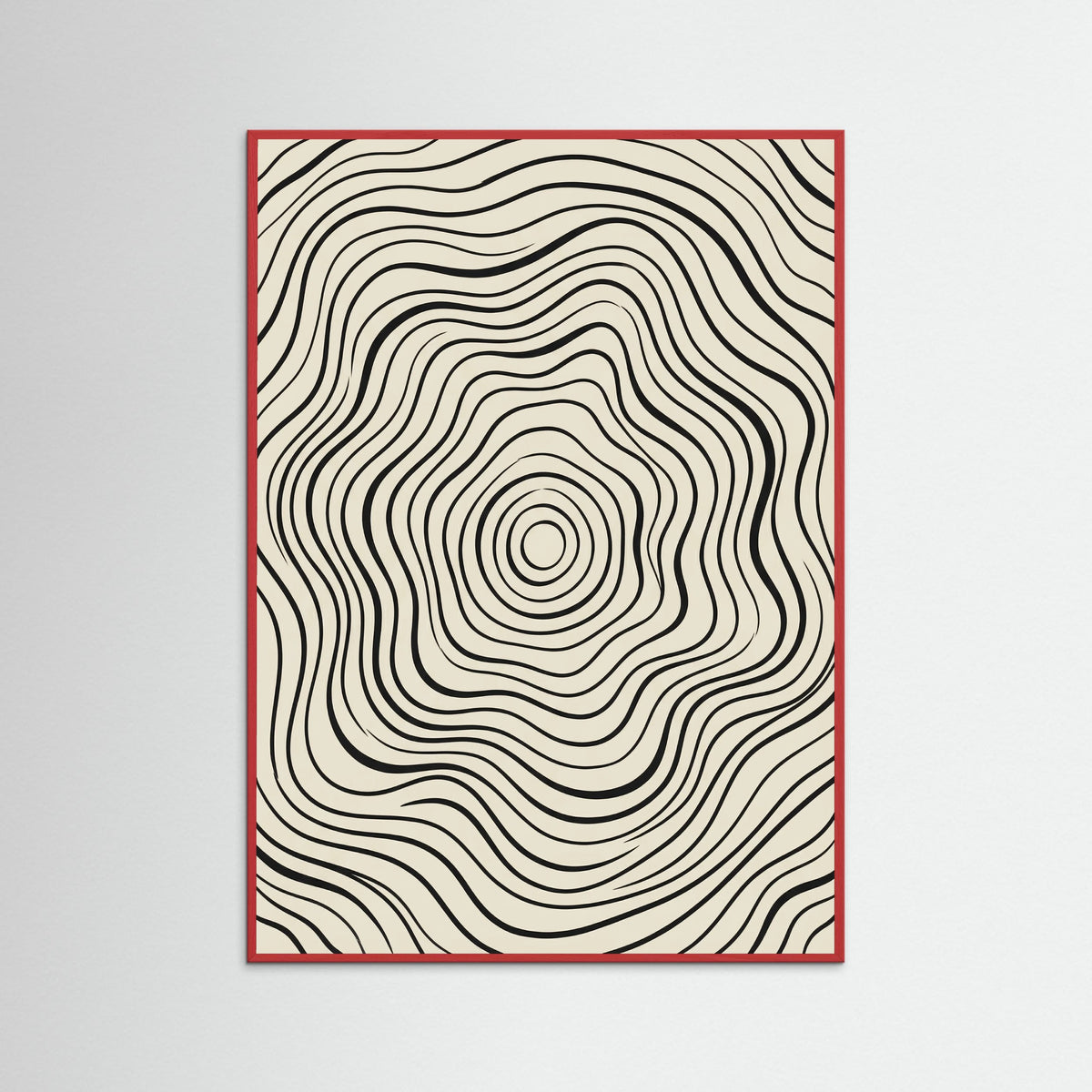 Red Wood Organic Flow Black