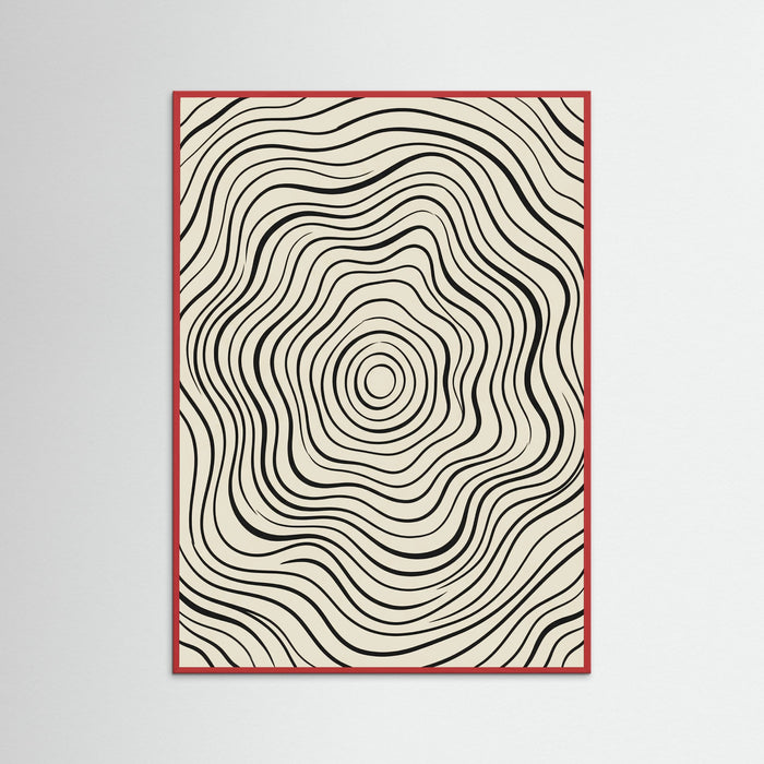 Red Wood Organic Flow Black