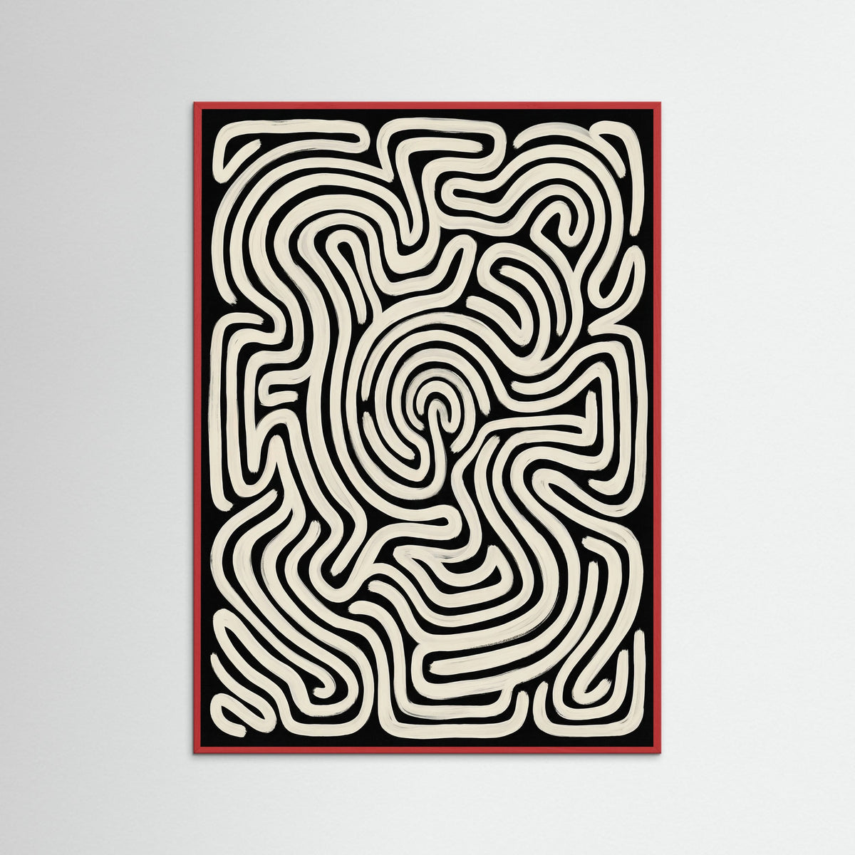 Red Wood Organic Flow Black