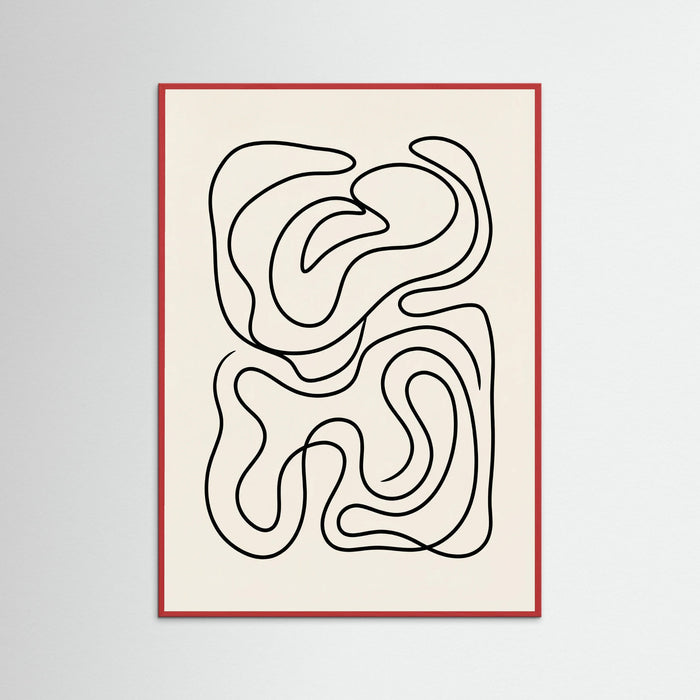 Red Wood Organic Flow Black