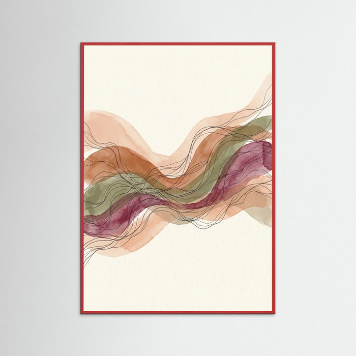 Red Wood Organic Flow Brown
