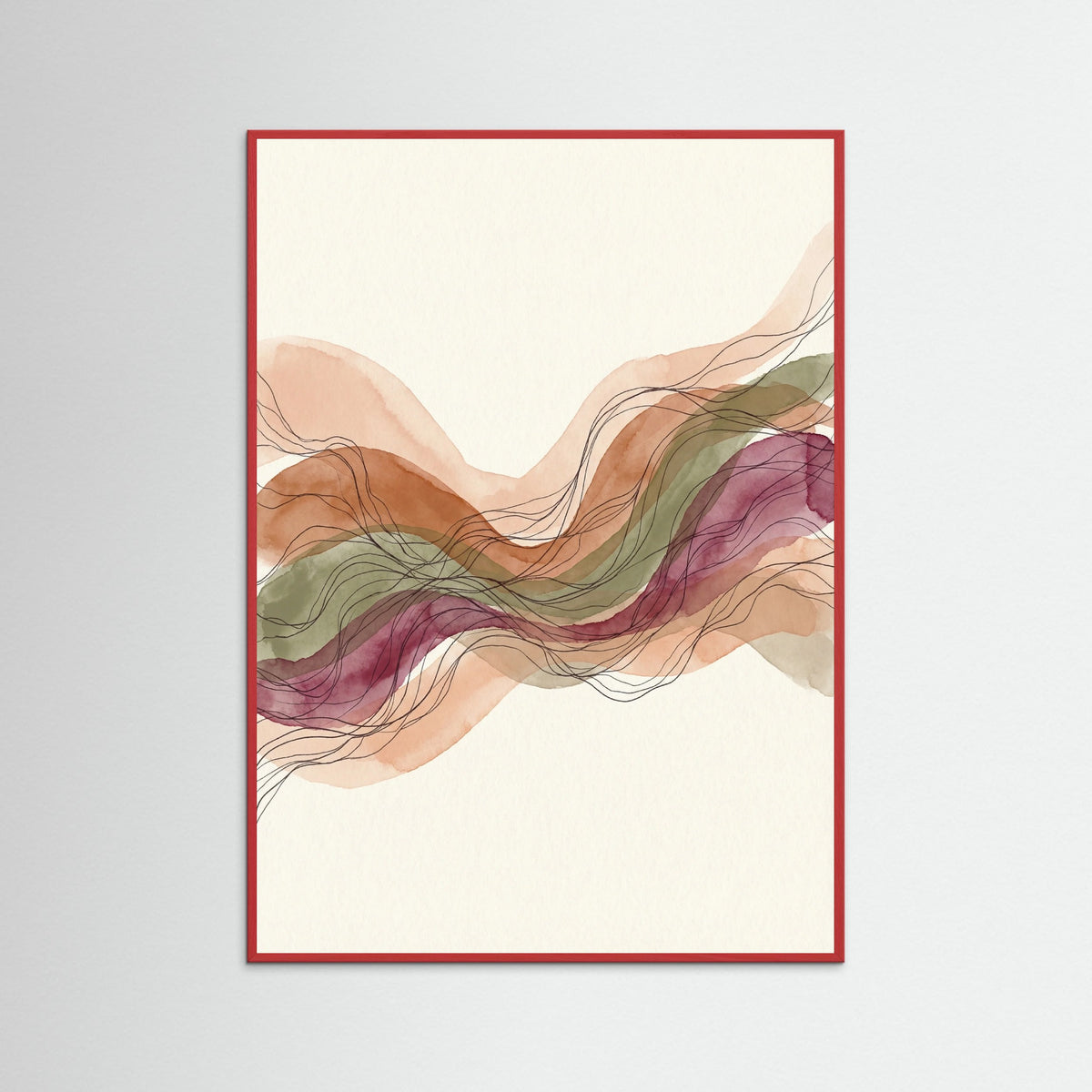 Red Wood Organic Flow Brown