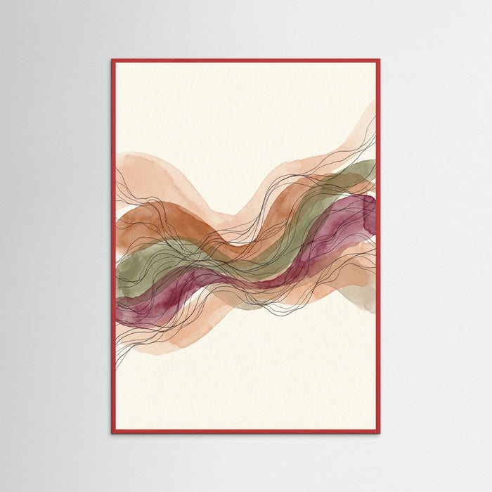 Red Wood Organic Flow Brown
