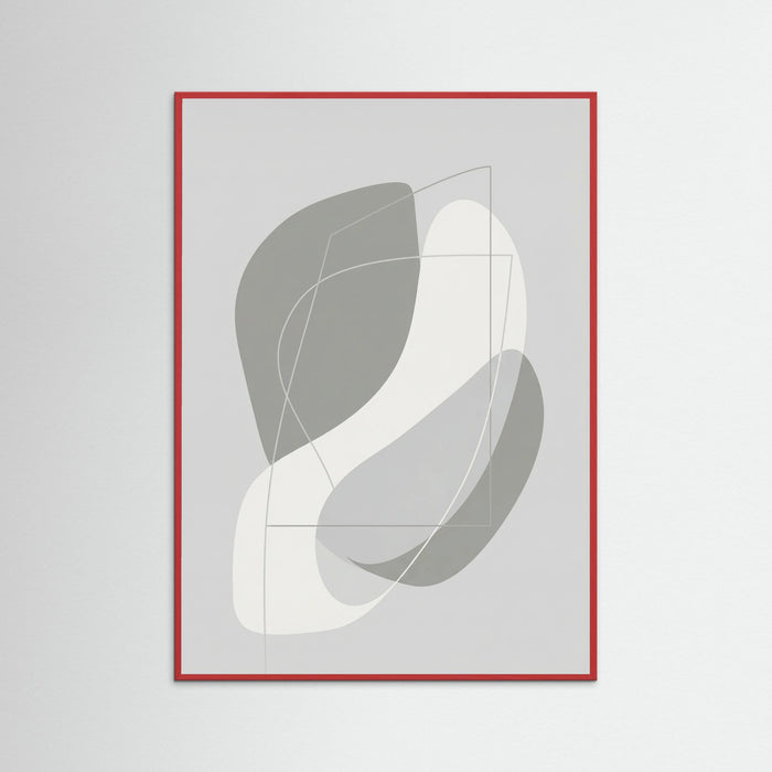 Red Wood Organic Grey Forms