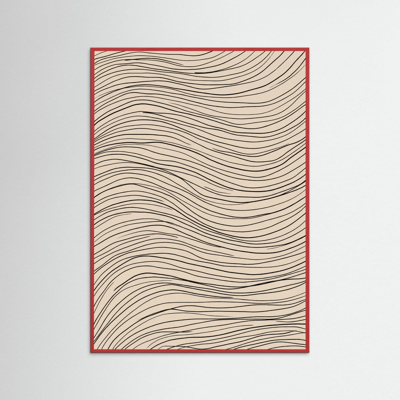 Red Wood Organic Swirl