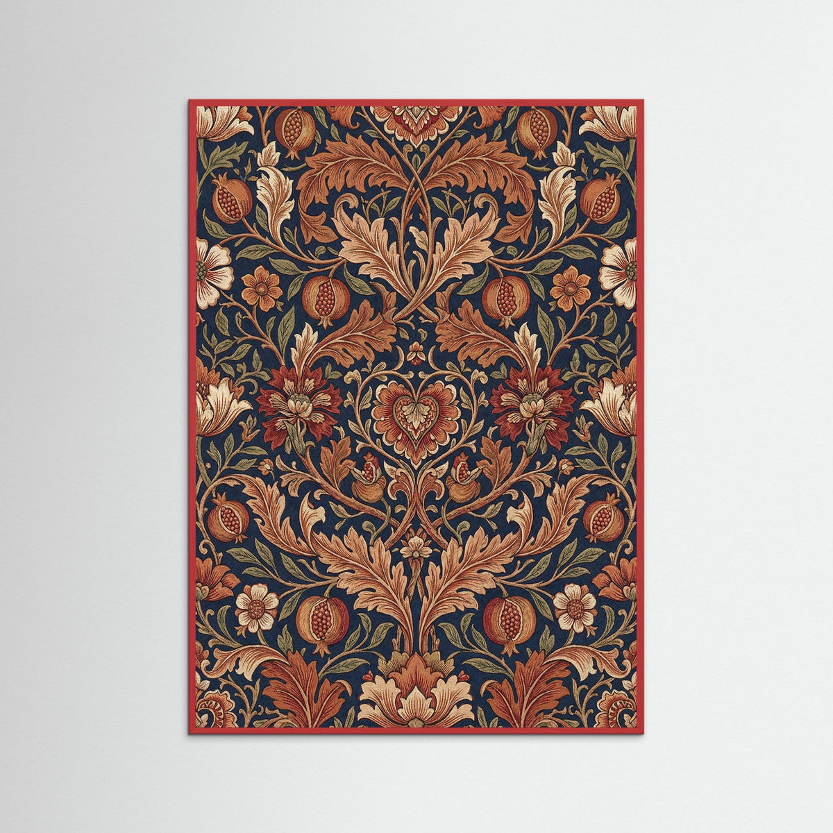 Red Wood Ornate Foliage