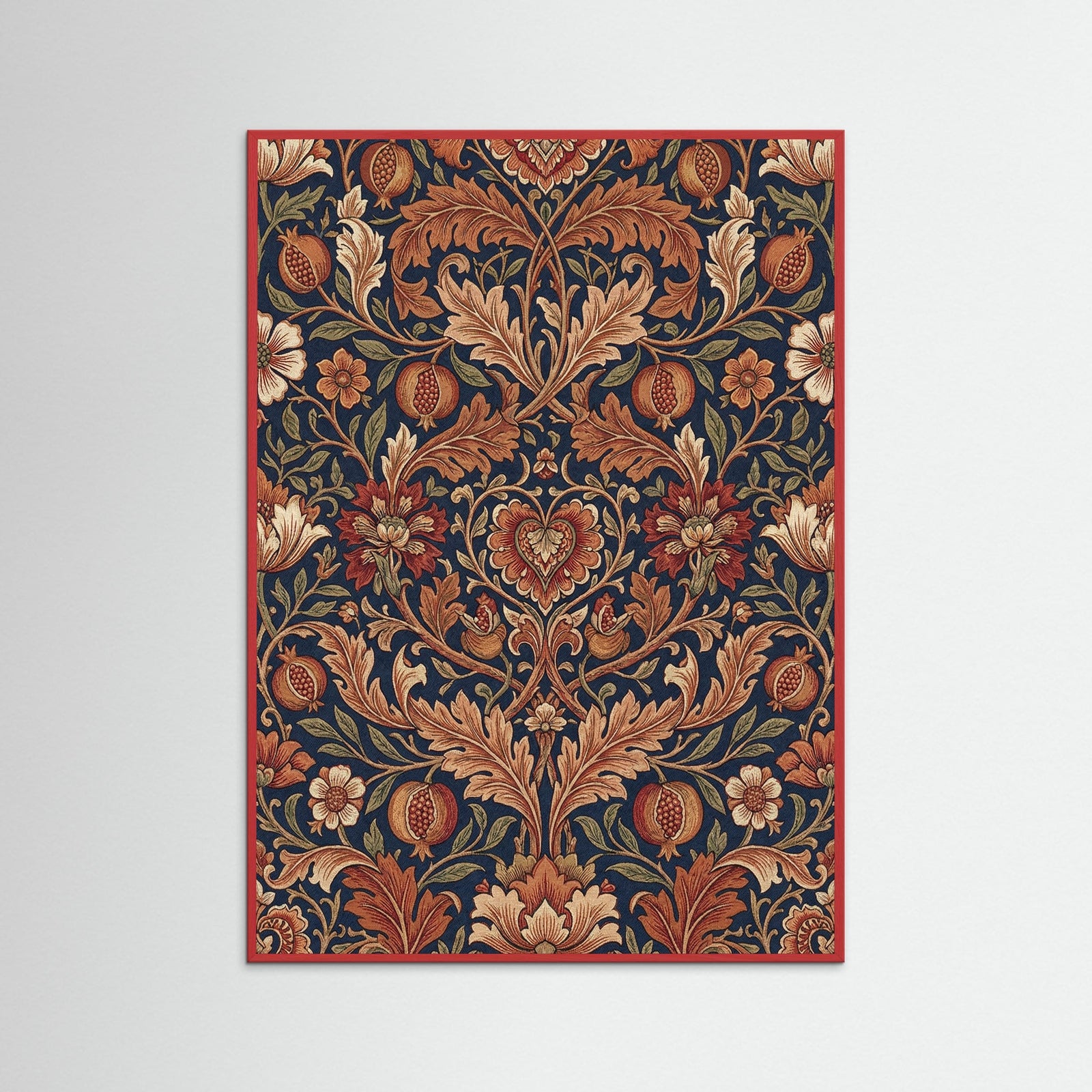 Red Wood Ornate Foliage