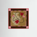 Red Wood Out of Vase Blooms 4 Poster