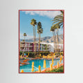 Red Wood Palm Springs Saguaro Poster