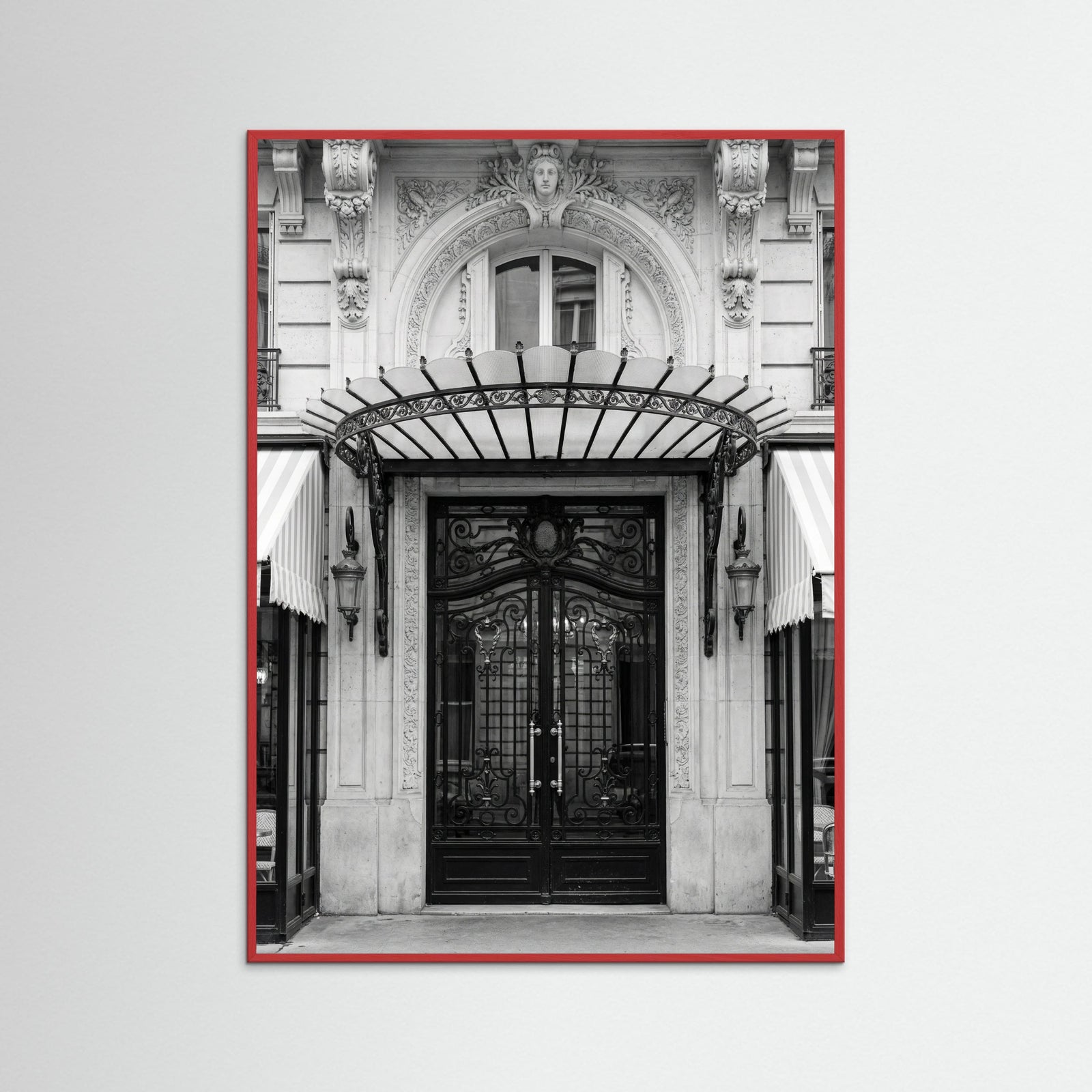 Red Wood Parisian Elegance