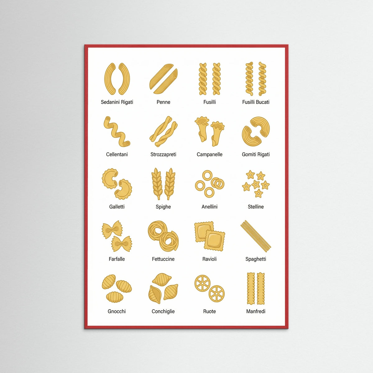 Red Wood Pasta Varieties Guide