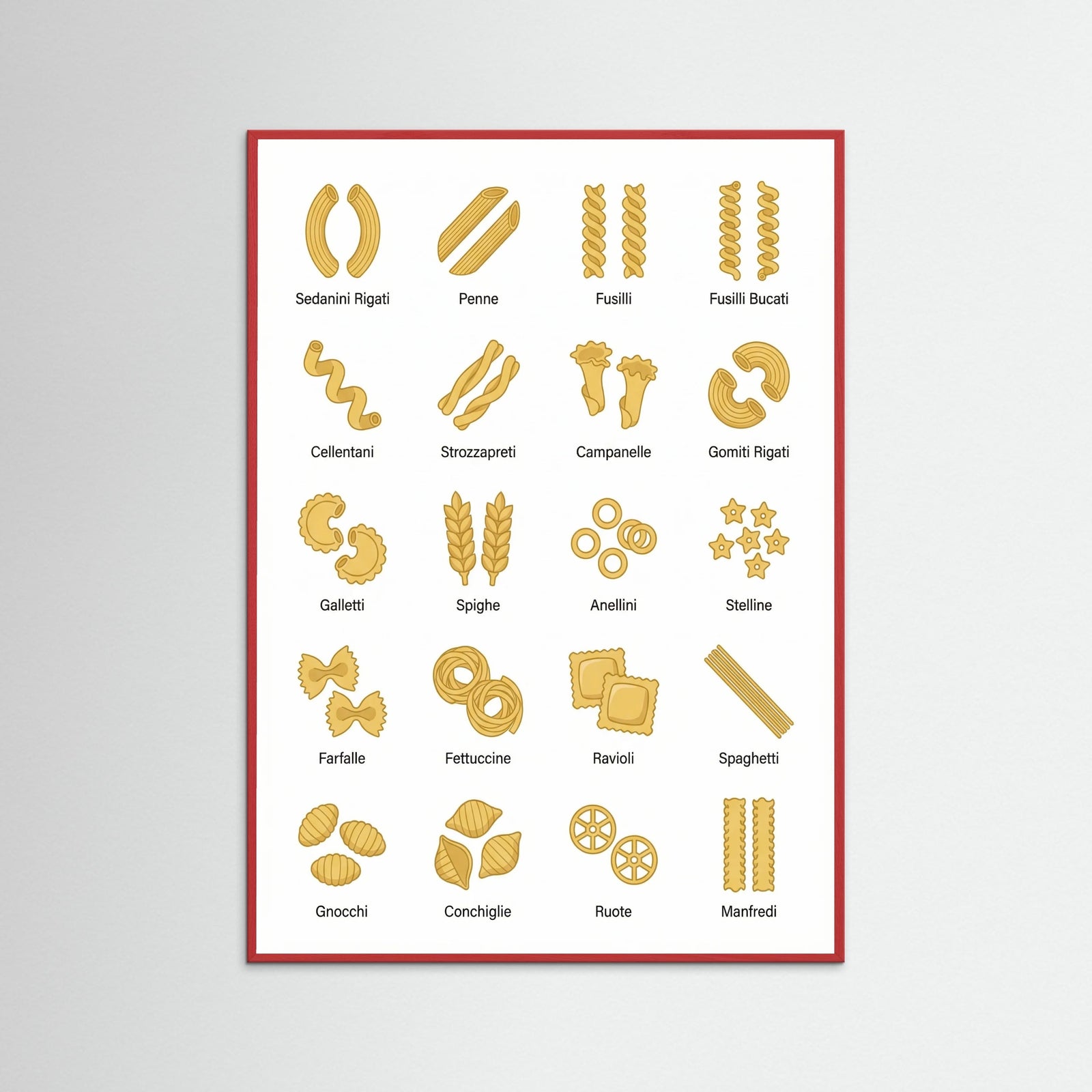 Red Wood Pasta Varieties Guide