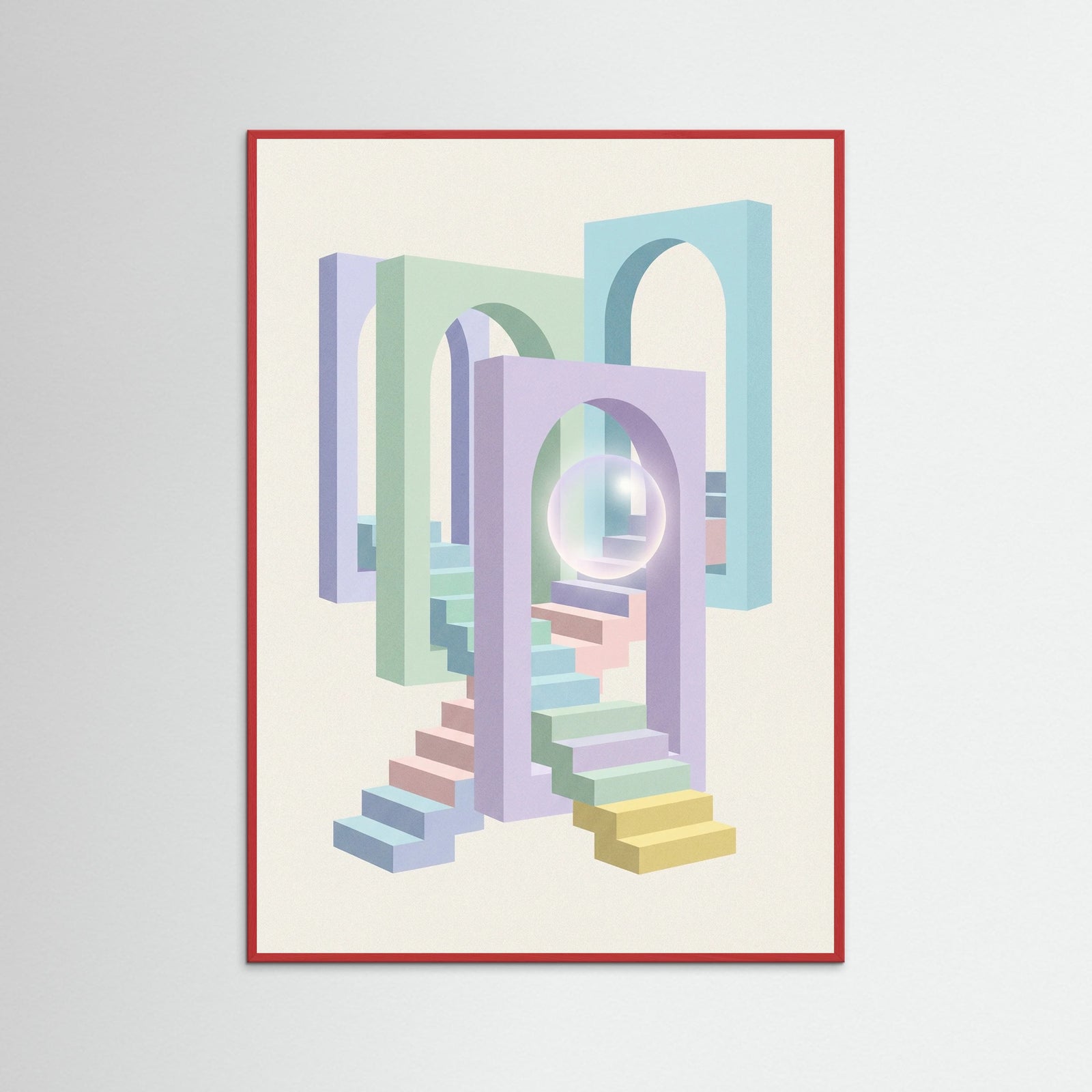 Red Wood Pastel Perspectives