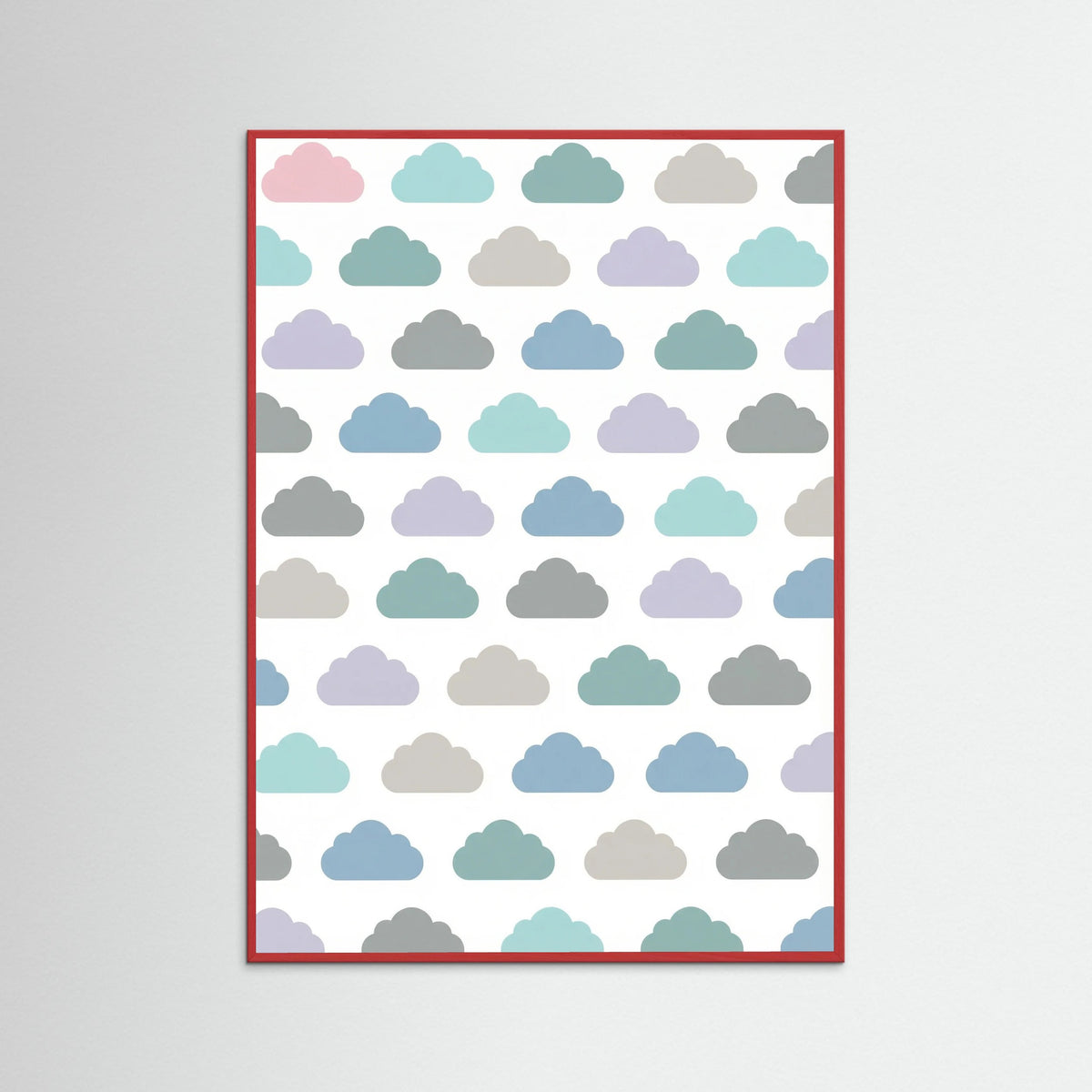 Red Wood Pastel Rainfall