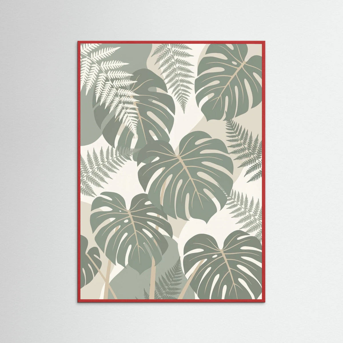 Red Wood Pattern Bloom