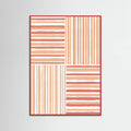 Peach Stripes Poster – Poster und Kunstdruck