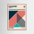 Peak District National Park Travel Poster – Poster und Kunstdruck