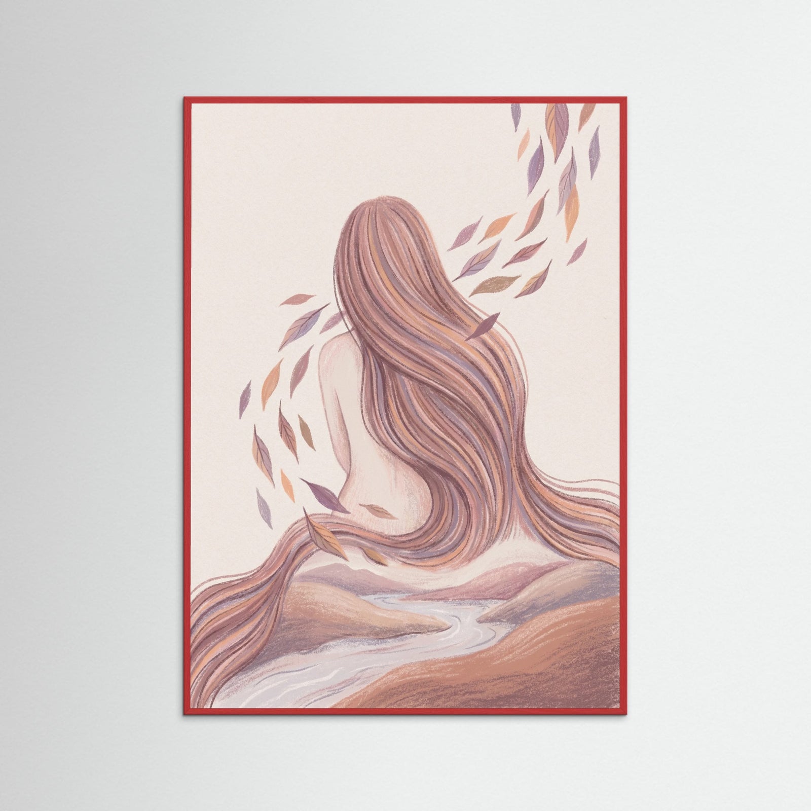 Red Wood Pensive Bloom