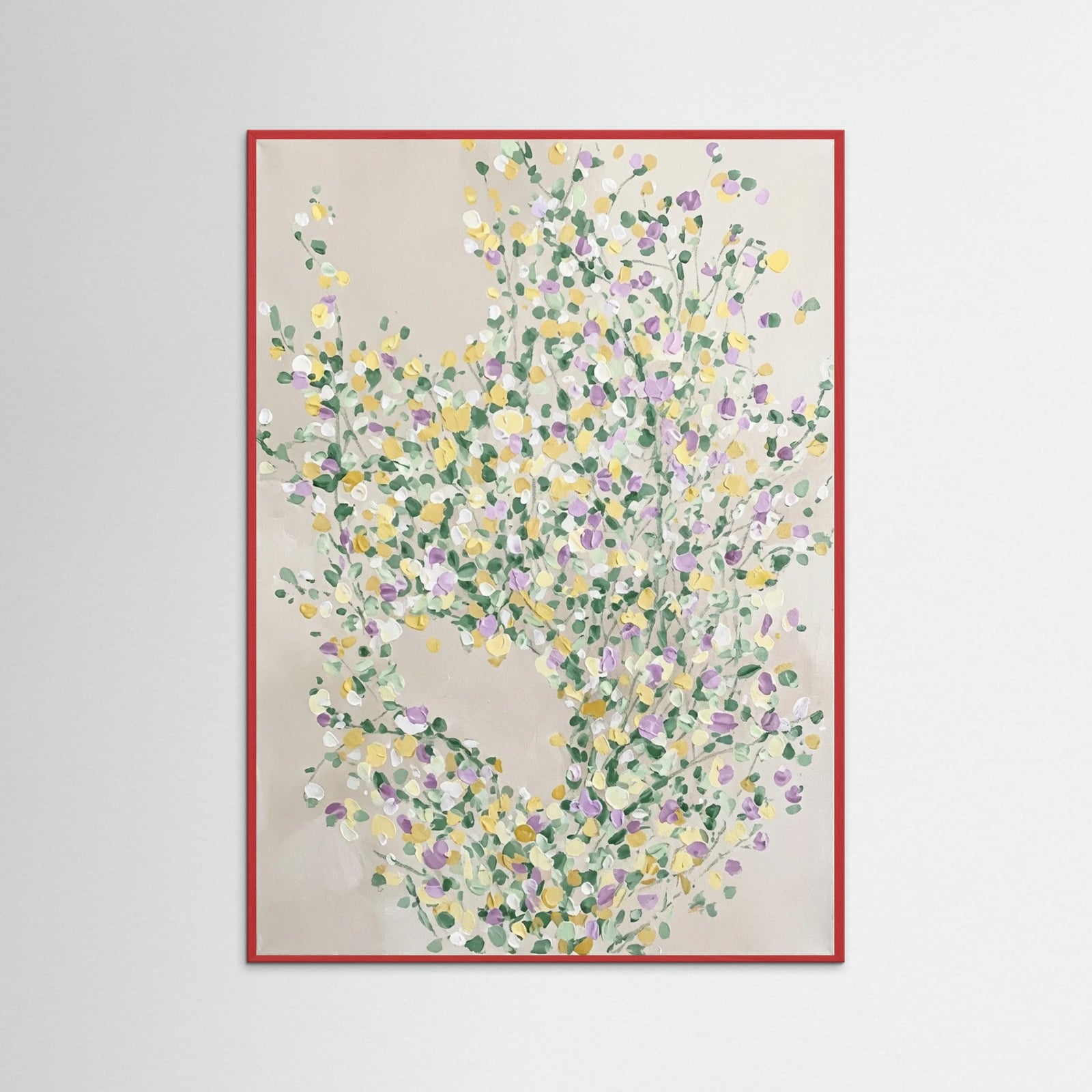 Red Wood Petal Scatter