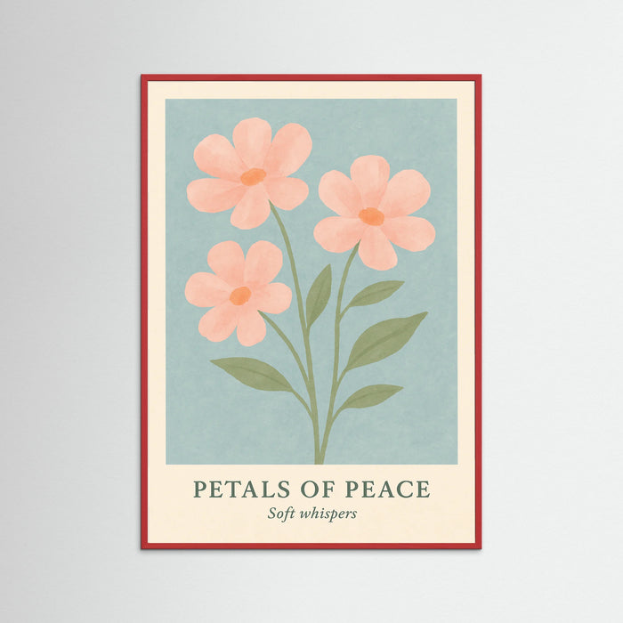 Red Wood Petals of peace
