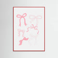 Pink Bows Poster – plakat og kunsttryk