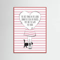Pink Heart Poster – Poster und Kunstdruck