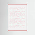 Pink Howdy Poster – plakat og kunsttryk