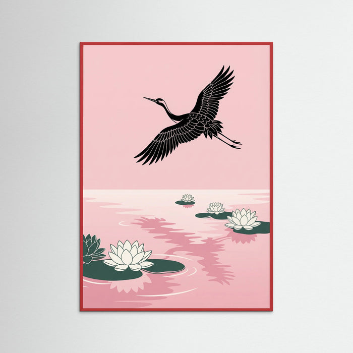 Red Wood Pink Sky Flight