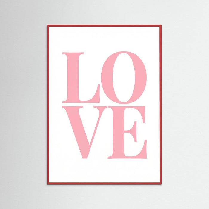 Red Wood Pink Typography Bliss