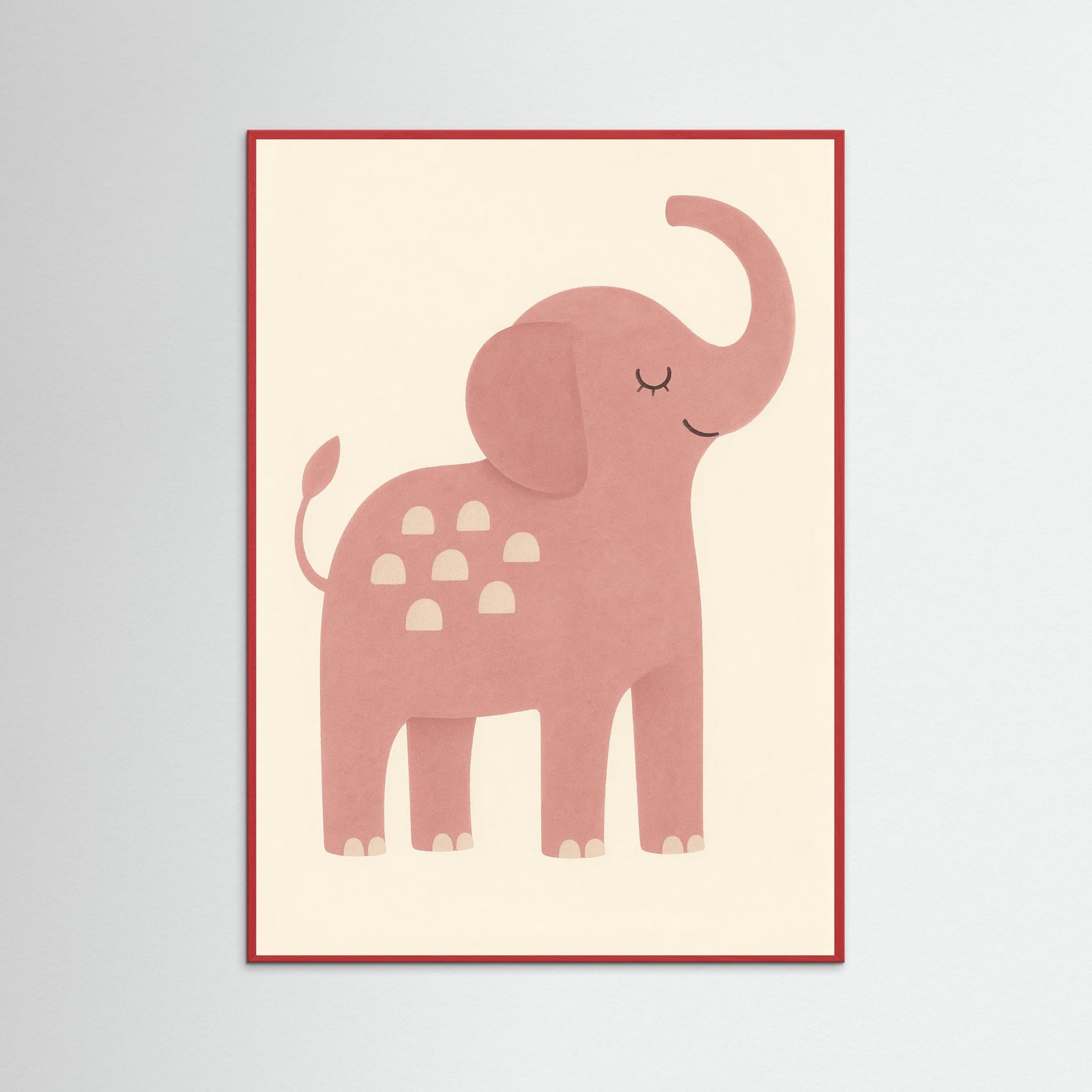 Red Wood Playful Pachyderm