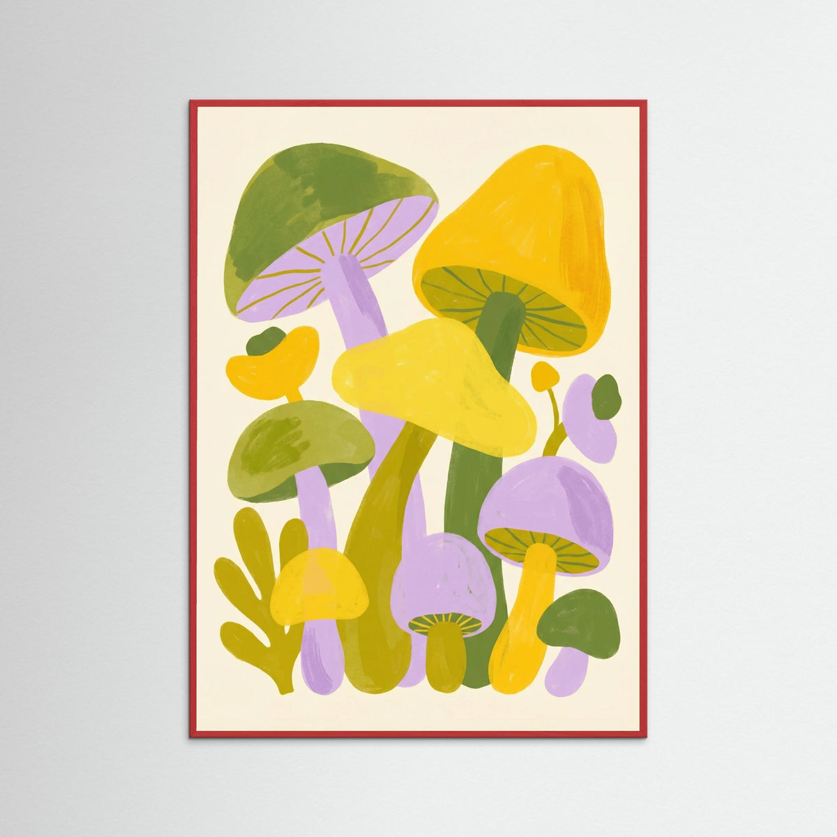 Red Wood Playful Pansies