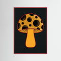 Red Wood Polka Dot Pumpkin