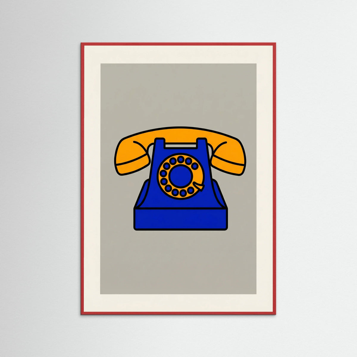 Red Wood Pop Art Banana