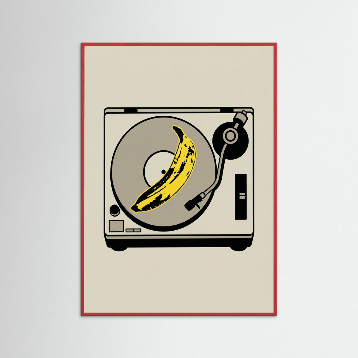 Red Wood Pop Art Icon