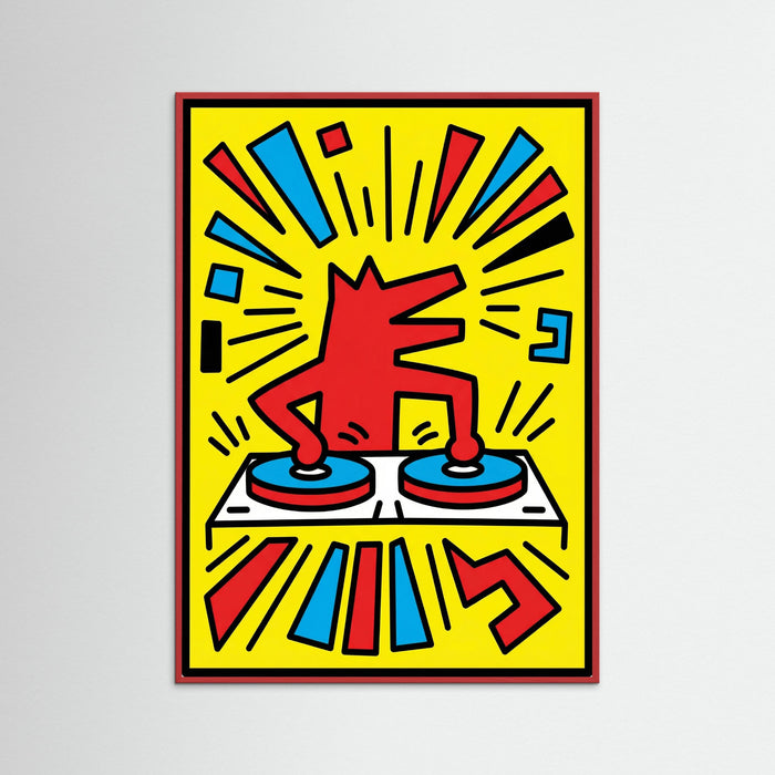 Red Wood Pop Beat Art