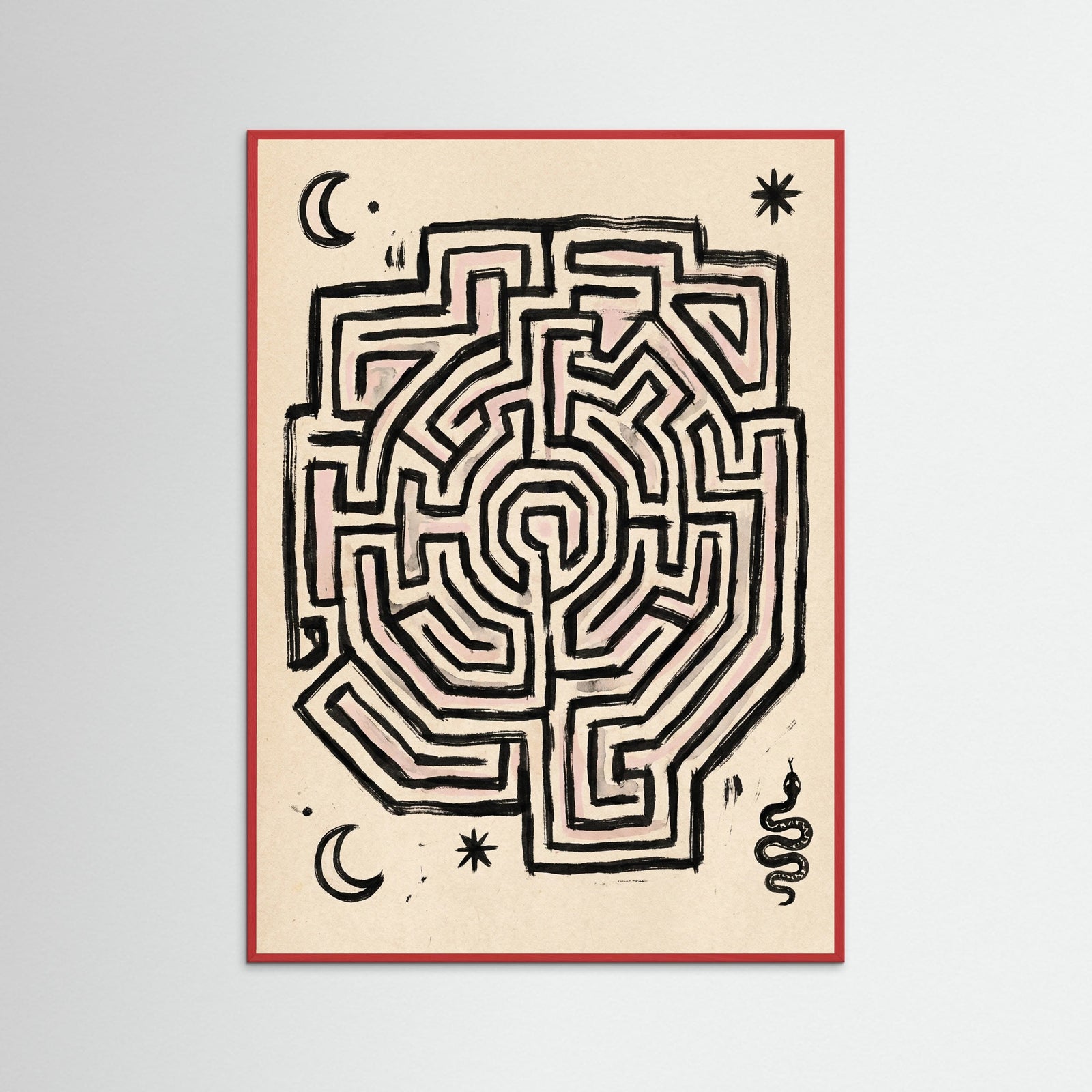 Red Wood Primeval Symbols