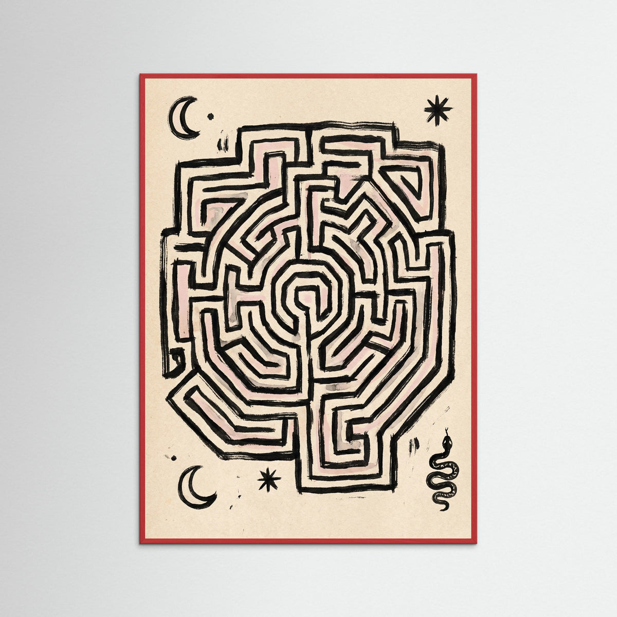 Red Wood Primeval Symbols