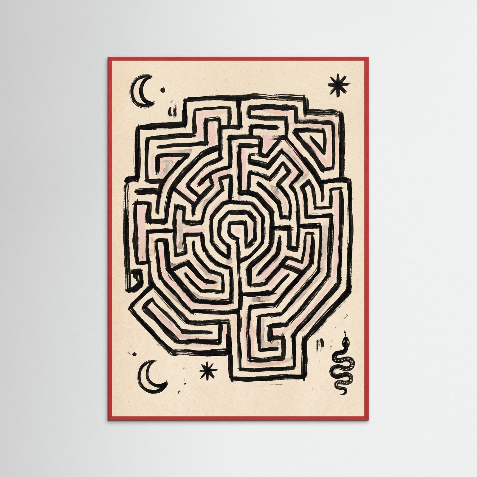 Red Wood Primeval Symbols