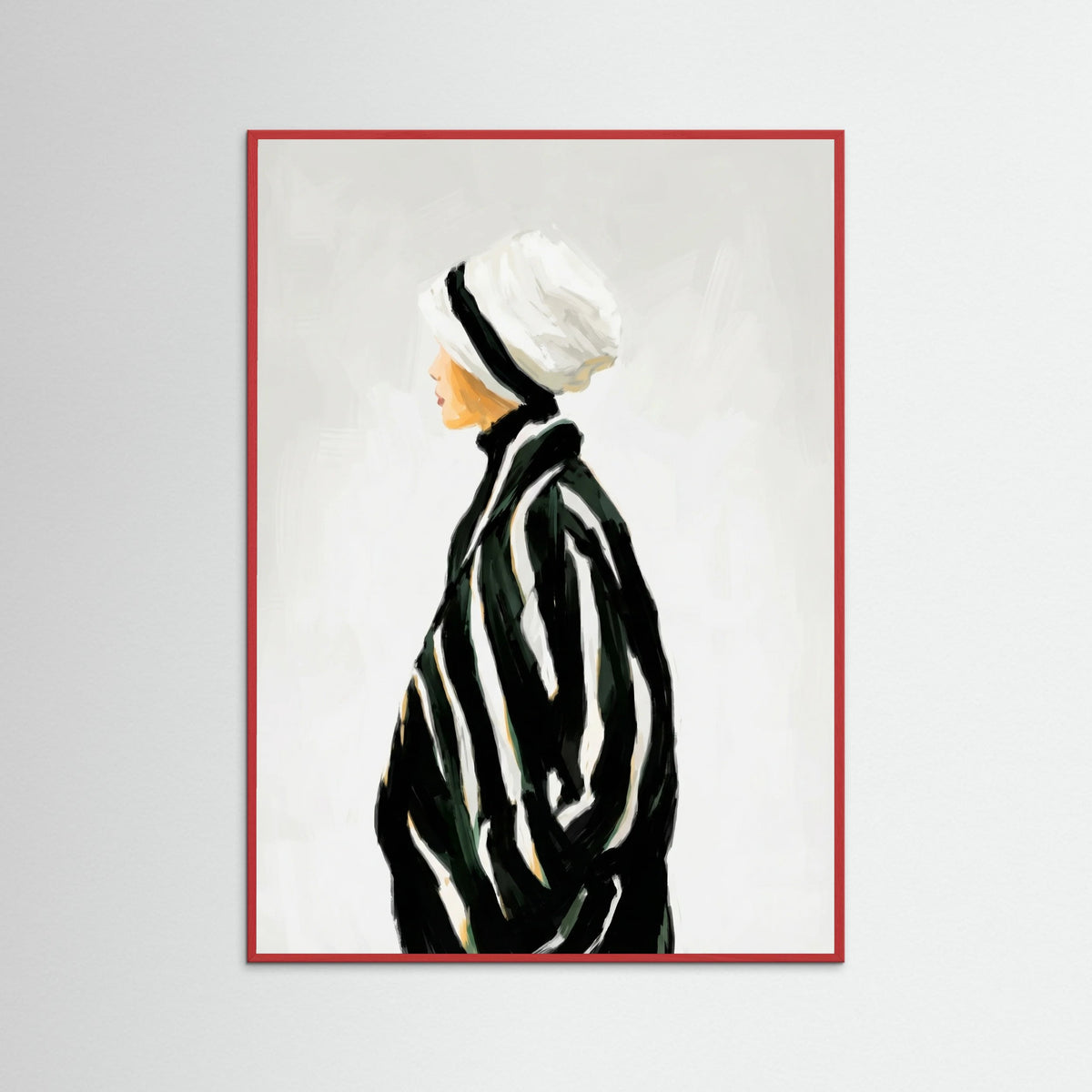 Red Wood Profile in Stripes