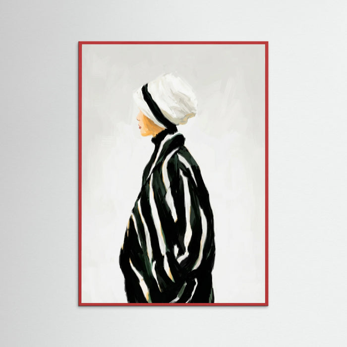 Red Wood Profile in Stripes