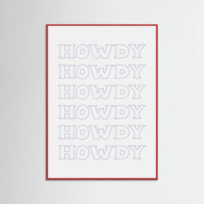 Plakat Purple Howdy – plakat i druk artystyczny