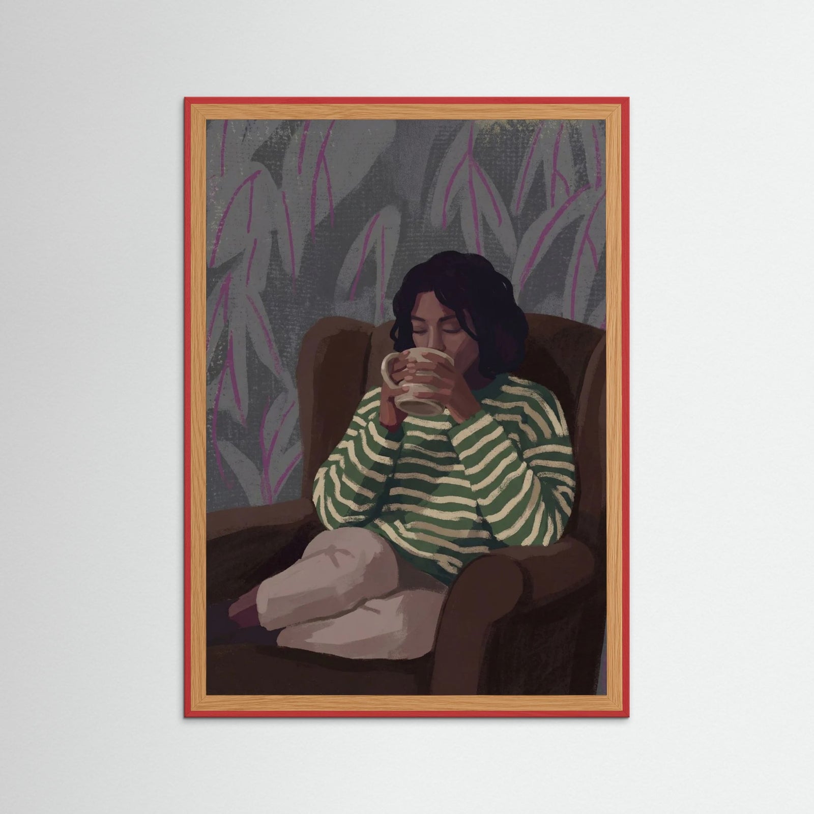 Red Wood Quiet Contemplation